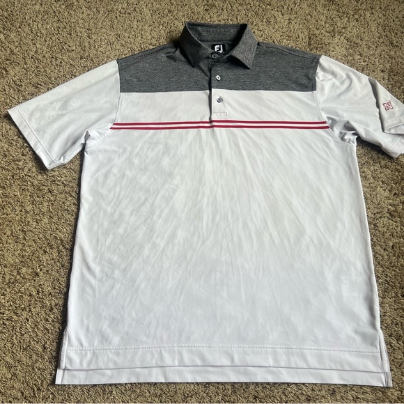 Footjoy Golf Polo Shirt Large Naval Academy Navy Midshipmen Annapolis - Picture 4 of 8